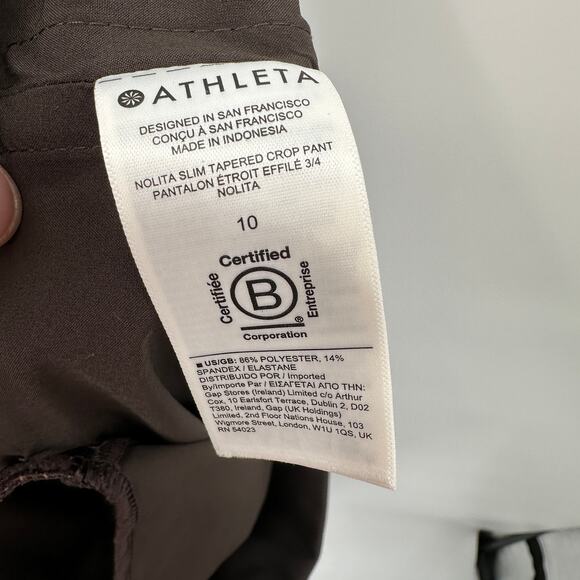 ATHLETA Nolita Slim Tapered Crop Pant in Brown // 10 - Picture 12 of 12